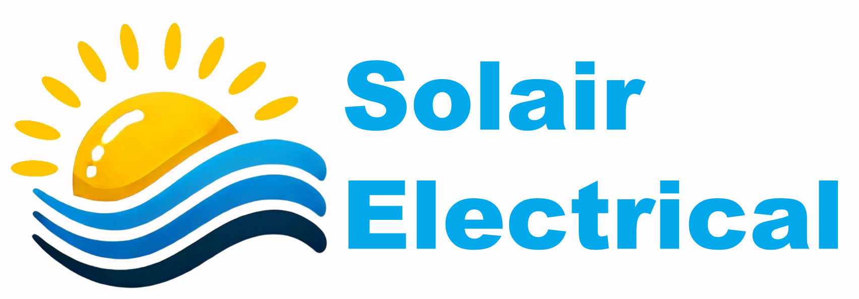 Picture of the Solair Electrical logo on a whitebackground