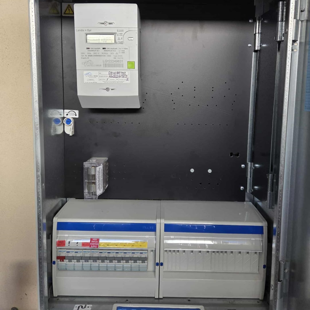 picture of a switchboard upgrade that was completed in the redlands
