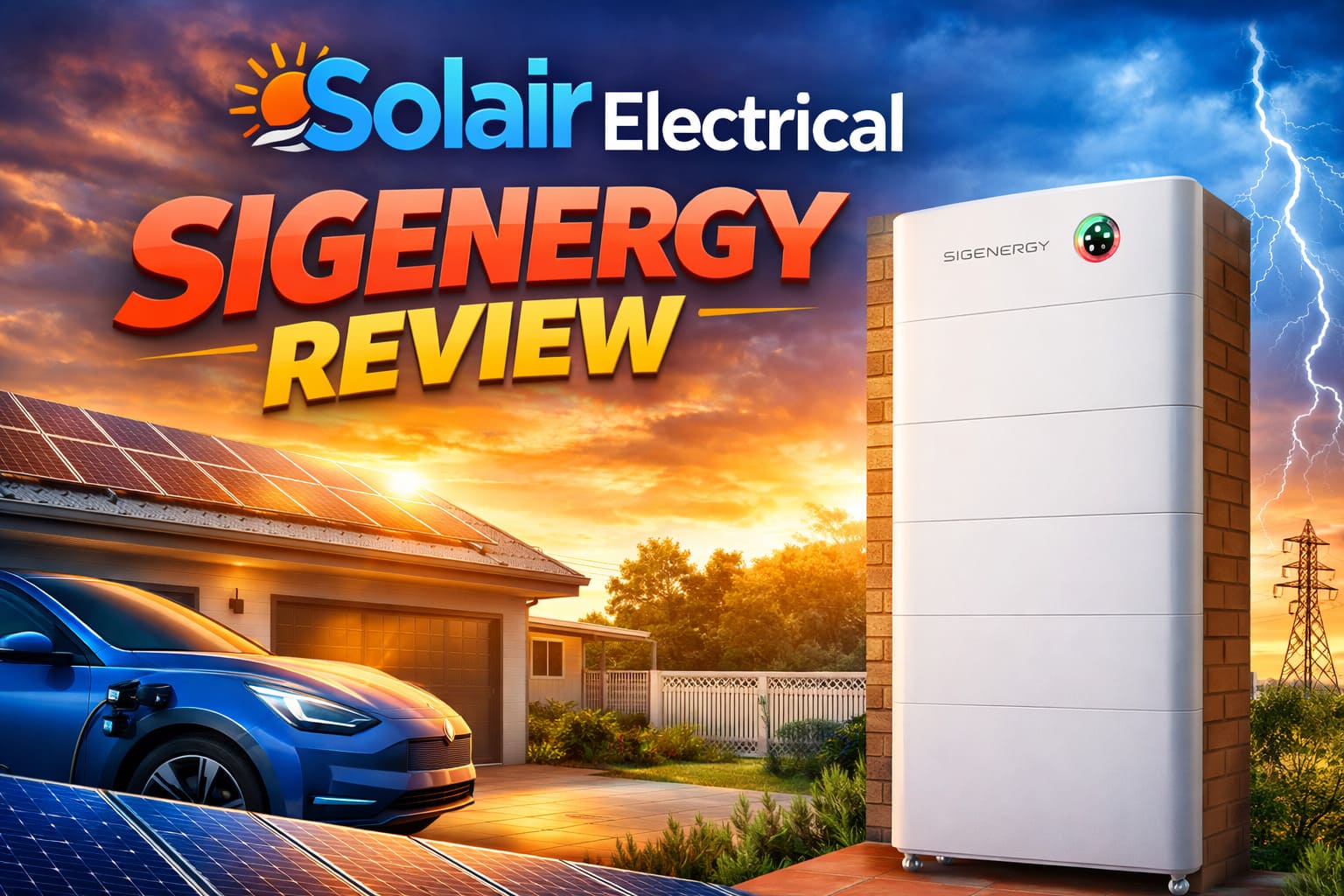 Our blog post on the Sigenergy battery review. Has a picture of a 48kWh sigenergy battery stack on it