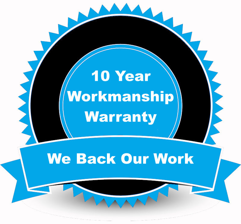 10 Year Workmanship Warranty – We Back Our Work