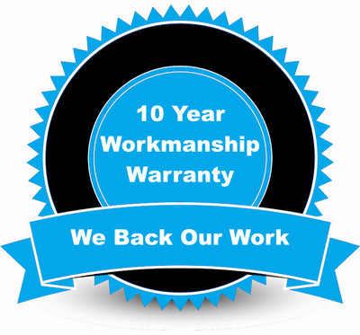 10 Year Workmanship Warranty – We Back Our Work